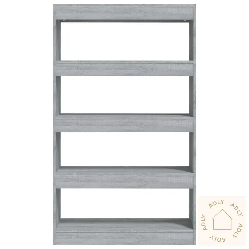 Bokhylle/Romdeler Grå Sonoma 80X30X135 Cm Konstruert Tre