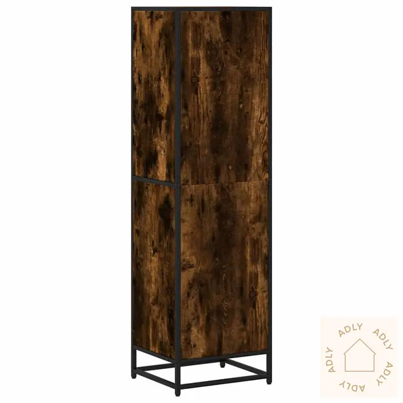 Bokhylle Røkt Eik 40X35X139 Cm Konstruert Tre