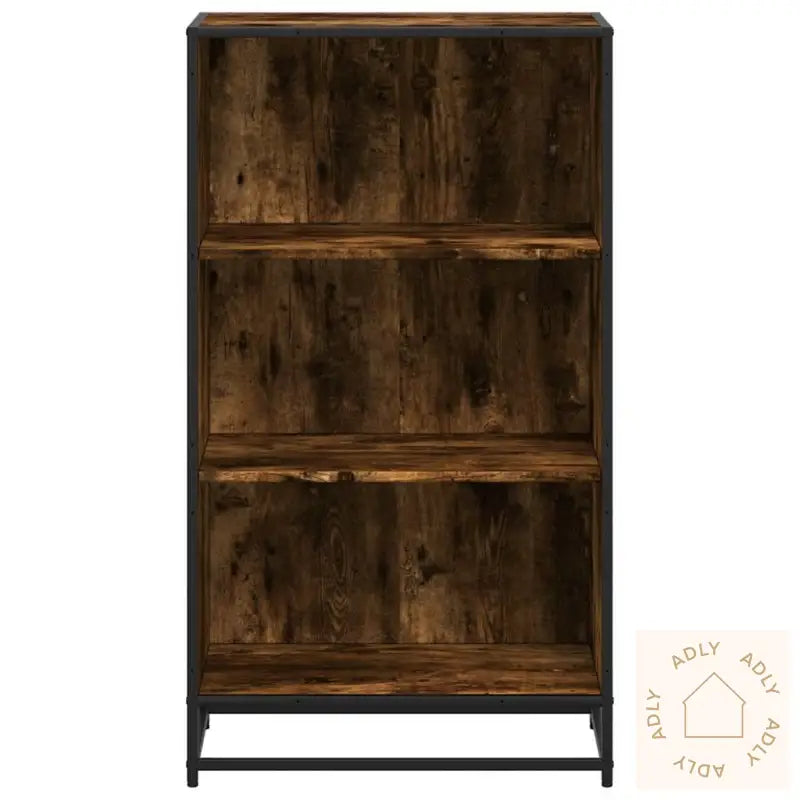 Bokhylle Røkt Eik 60X35X107,5 Cm Konstruert Tre