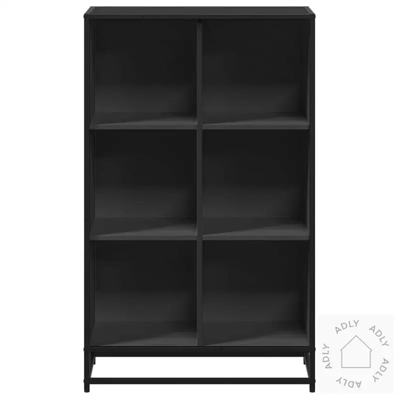 Bokhylle Svart 65,5X33X107,5 Cm Konstruert Tre