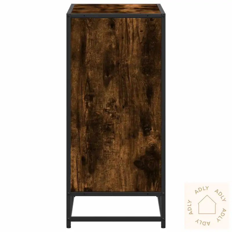 Bokhylle Røkt Eik 60X35X76 Cm Konstruert Tre