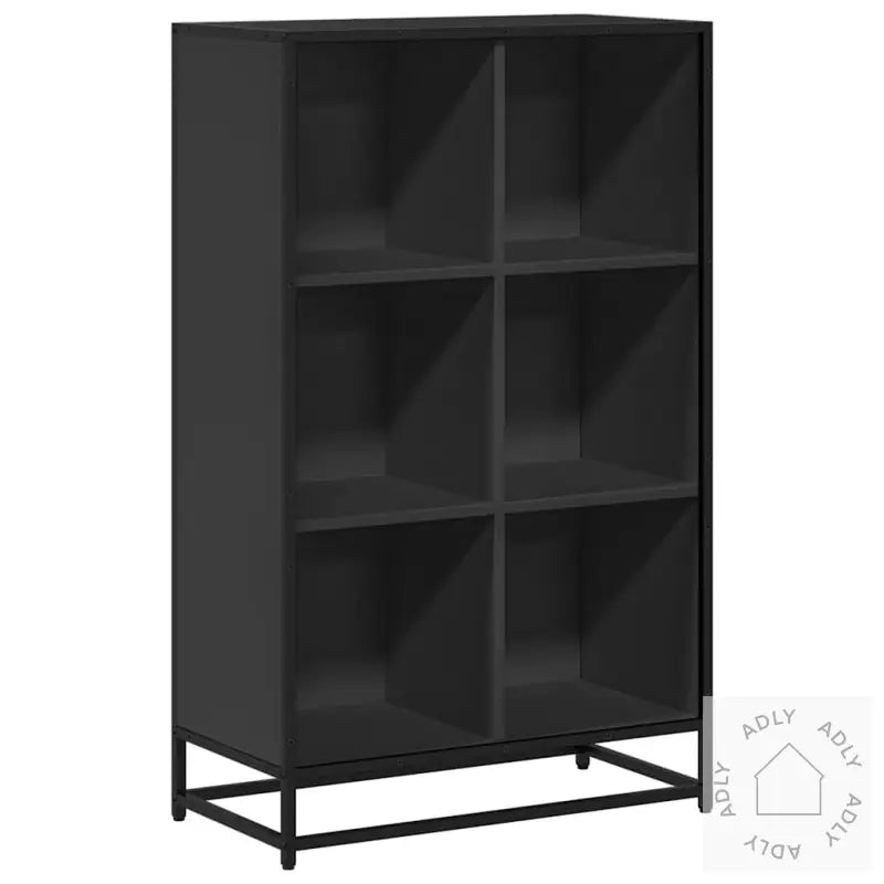 Bokhylle Svart 65,5X33X107,5 Cm Konstruert Tre
