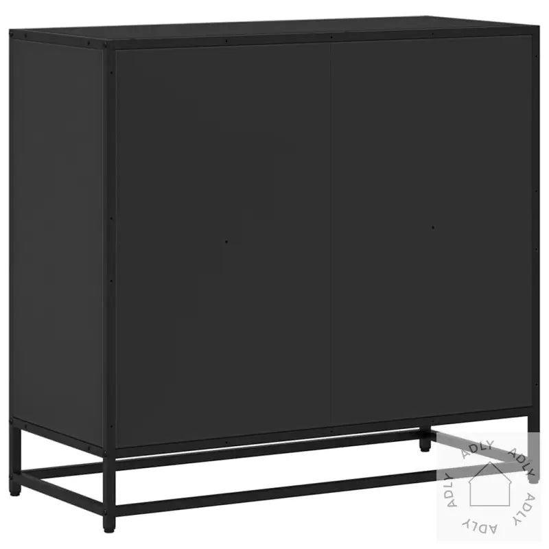 Bokhylle Svart 80,5X35X76 Cm Konstruert Tre