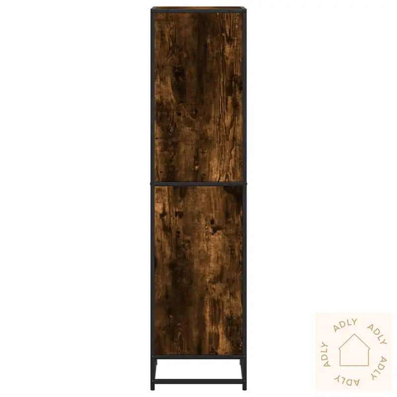 Bokhylle Røkt Eik 40X35X139 Cm Konstruert Tre