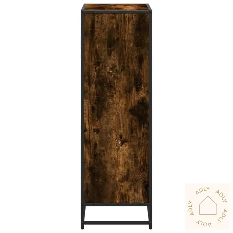 Bokhylle Røkt Eik 60X35X107,5 Cm Konstruert Tre