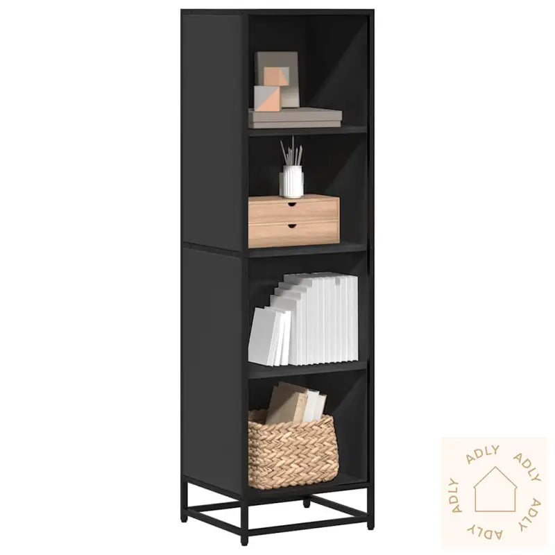 Bokhylle Svart 40X35X139 Cm Konstruert Tre