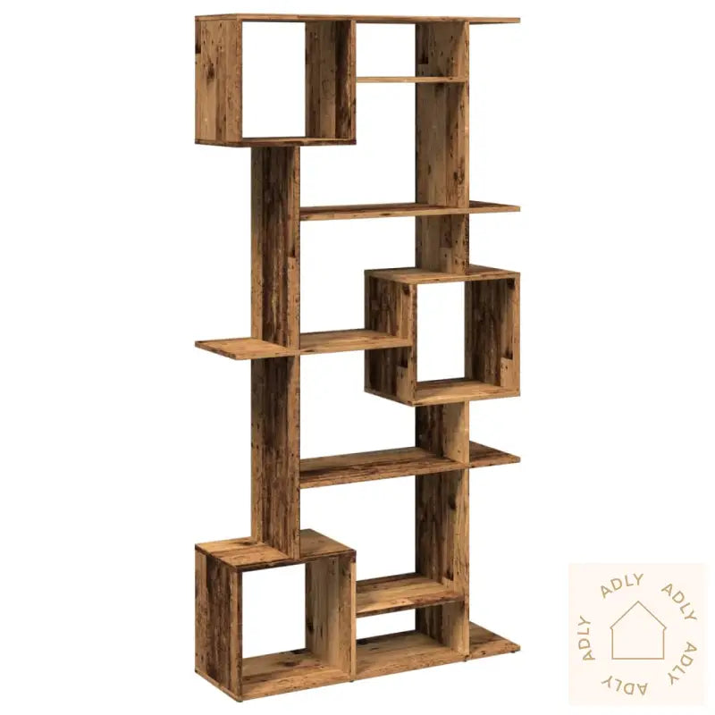 Bokhylle Røkt Eik 92X29X188 Cm Konstruert Tre