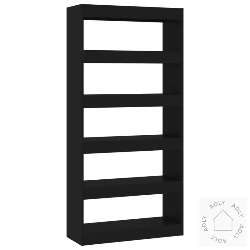 Bokhylle/Romdeler Svart 80X30X166 Cm Konstruert Tre