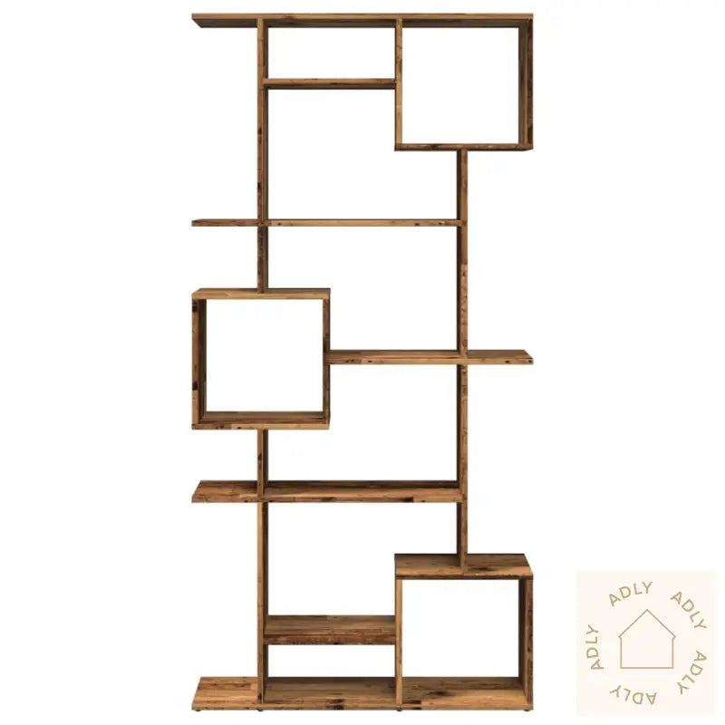 Bokhylle Røkt Eik 92X29X188 Cm Konstruert Tre