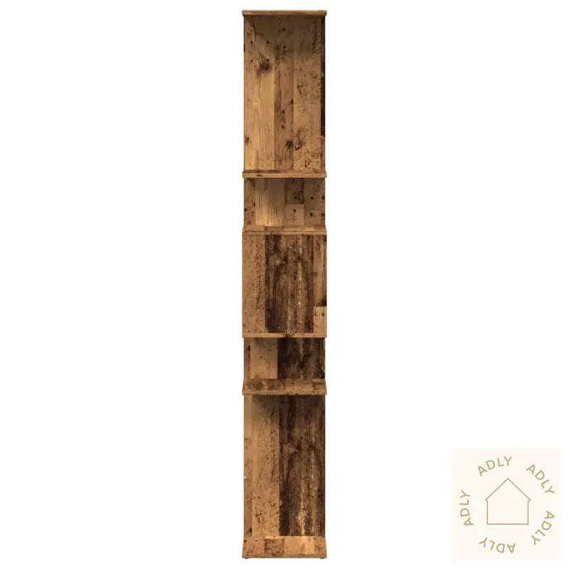 Bokhylle Røkt Eik 92X29X188 Cm Konstruert Tre