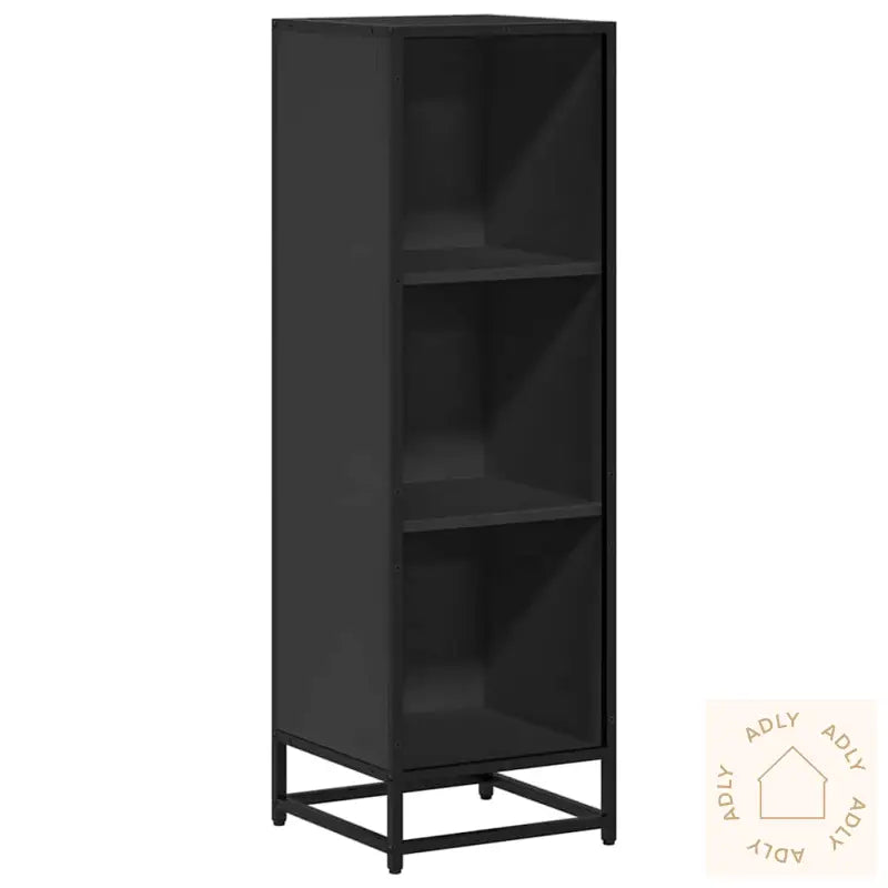 Bokhylle Svart 33,5X33X107,5 Cm Konstruert Tre