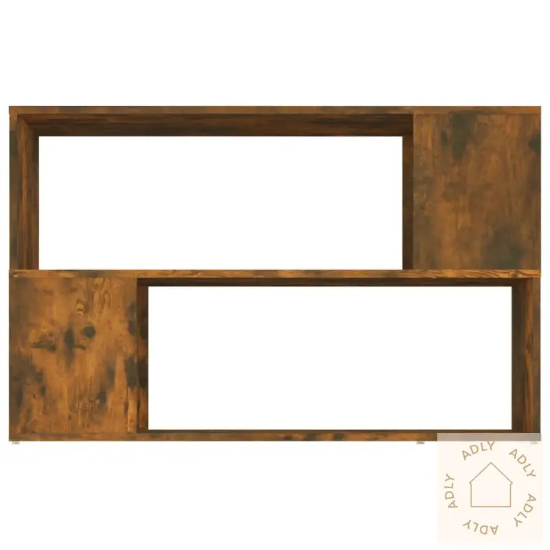 Bokhylle Røkt Eik 100X24X63 Cm Konstruert Tre