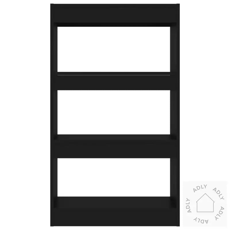 Bokhylle/Romdeler Svart 60X30X103 Cm Konstruert Tre