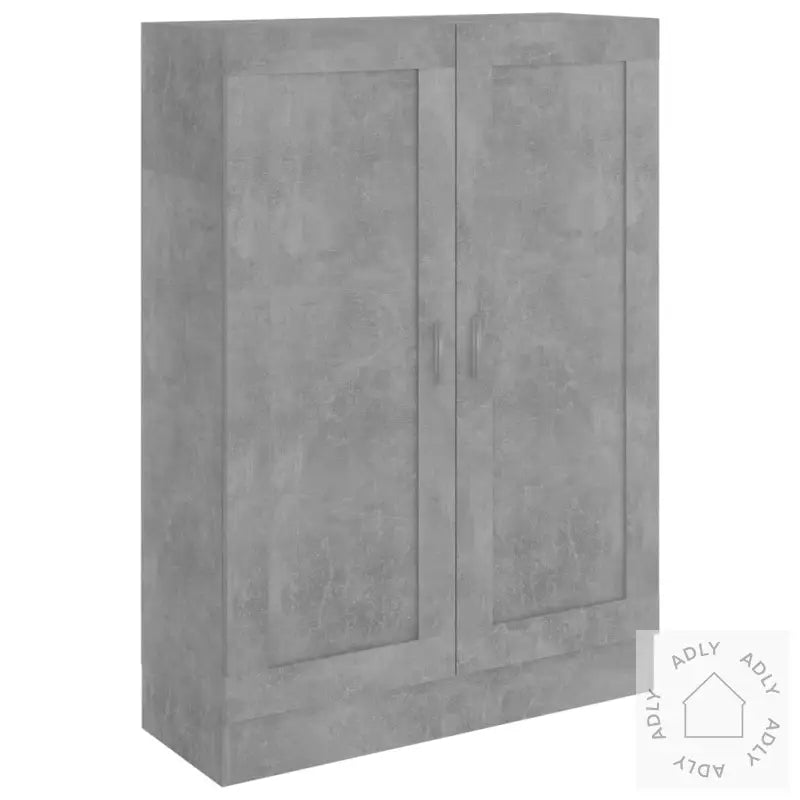 Bokhylle Betonggrå 82,5X30,5X115 Cm Konstruert Tre