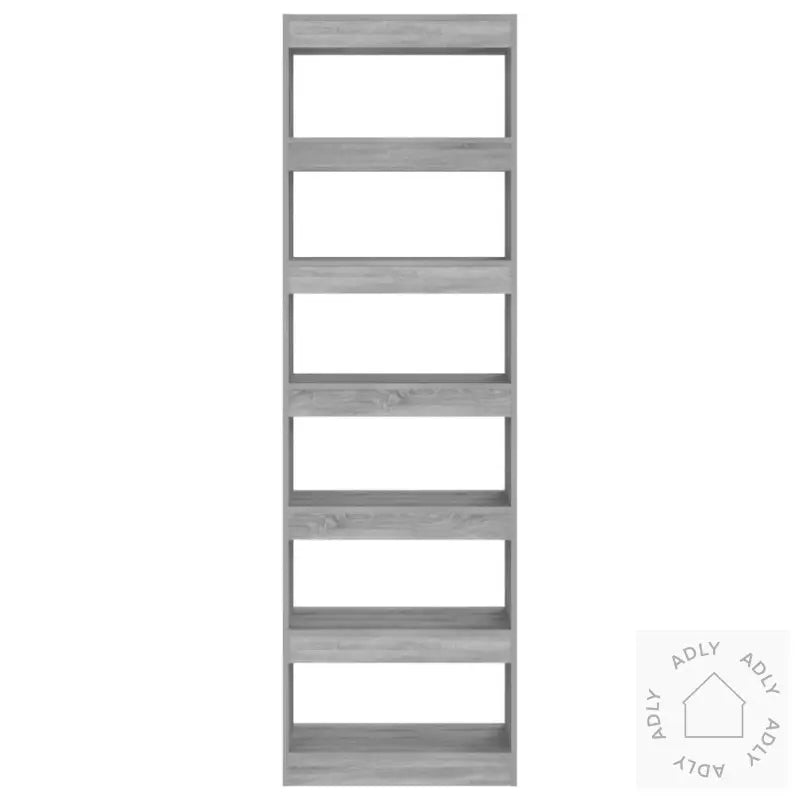 Bokhylle/Romdeler Grå Sonoma Eik 60X30X198 Cm