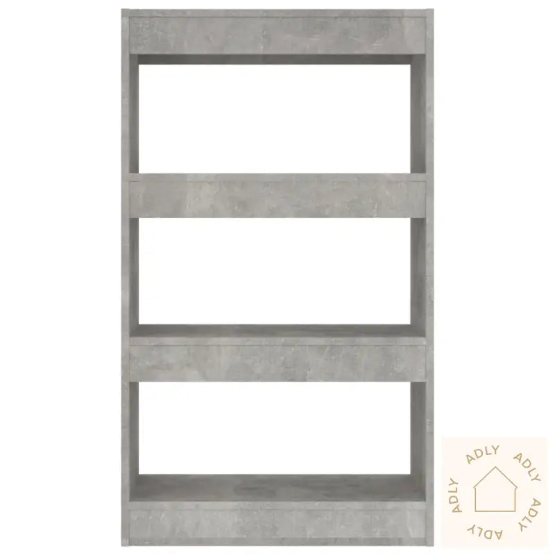 Bokhylle/Romdeler Betonggrå 60X30X103 Cm Konstruert Tre
