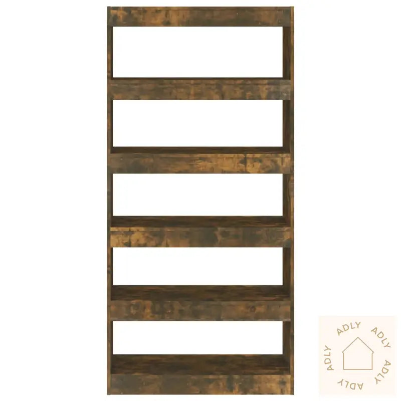 Bokhylle/Romdeler Røkt Eik 80X30X166 Cm Konstruert Tre