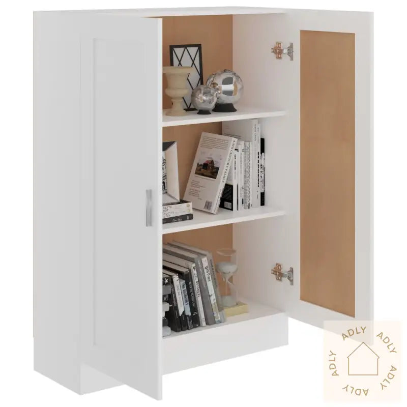 Bokhylle Hvit 82,5X30,5X115 Cm Konstruert Tre