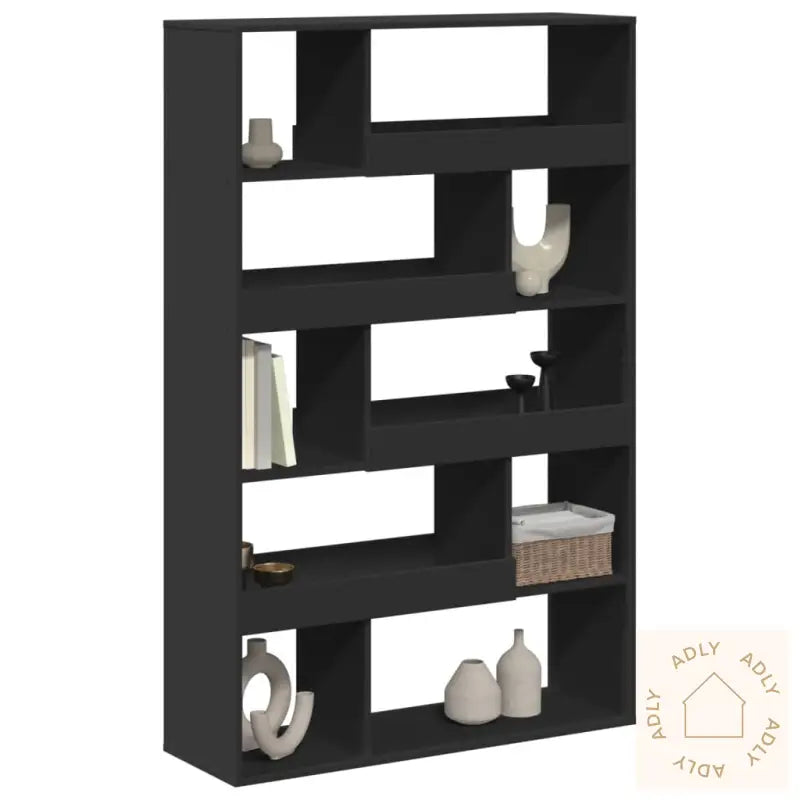 Bokhylle Svart 100X33X156,5 Cm Konstruert Tre