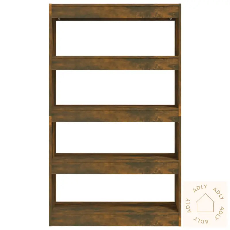 Bokhylle/Romdeler Røkt Eik 80X30X135 Cm Konstruert Tre