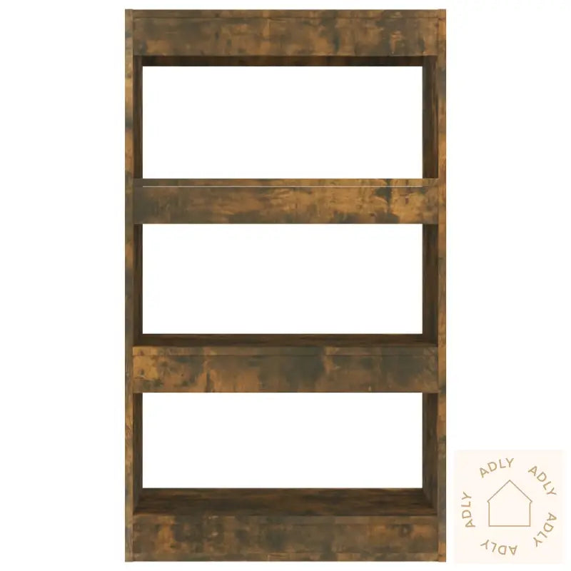 Bokhylle/Romdeler Røkt Eik 60X30X103 Cm Konstruert Tre