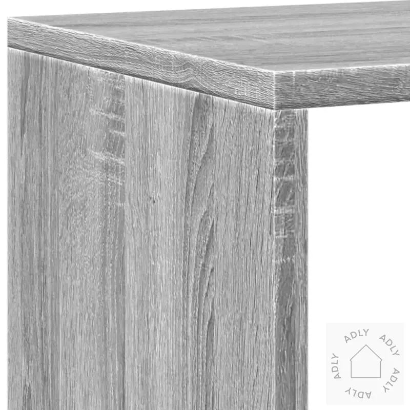 Bokhylle Grå Sonoma 137,5X29X137,5 Cm Konstruert Tre