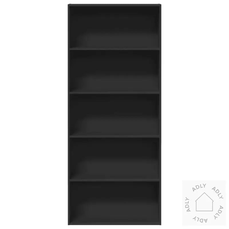 Bokhylle Svart 80X30X189 Cm Konstruert Tre