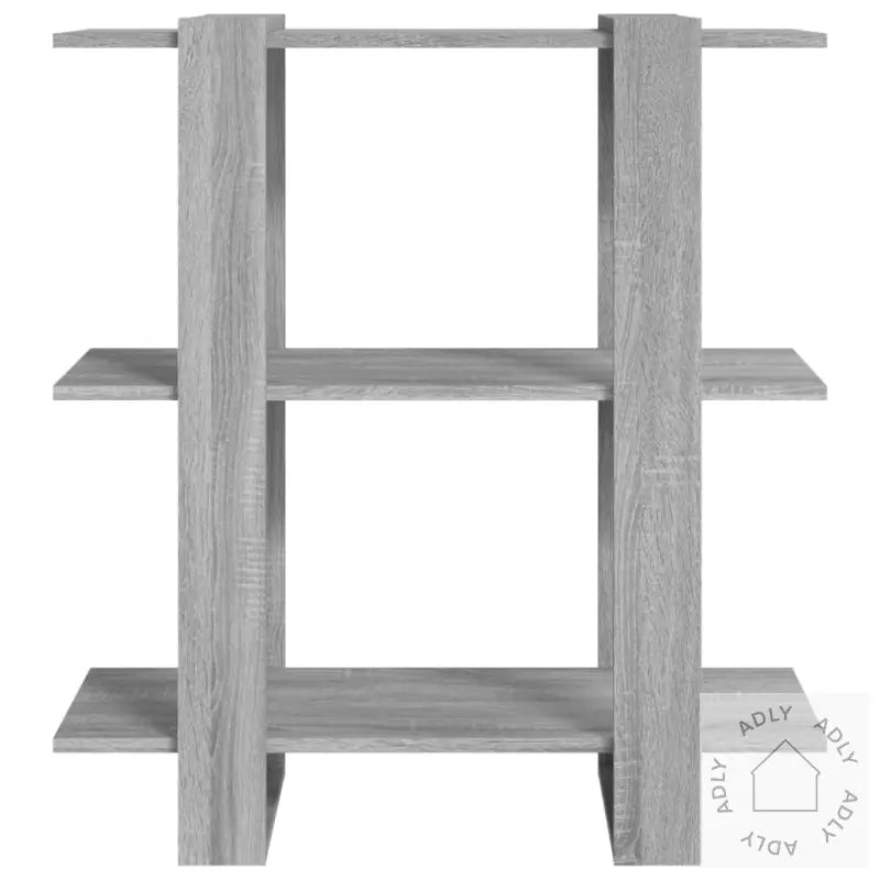 Bokhylle/Romdeler Grå Sonoma Eik 80X30X87 Cm