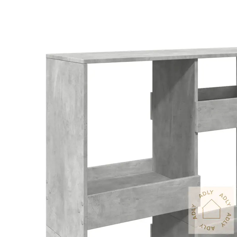 Bokhylle Betonggrå 100X33X135 Cm Konstruert Tre