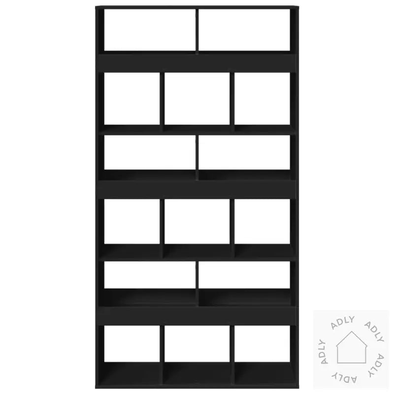Bokhylle Svart 100X33X187,5 Cm Konstruert Tre
