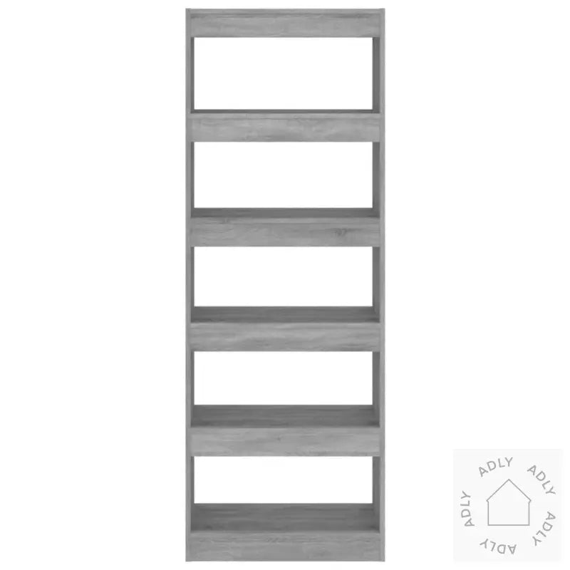 Bokhylle/Romdeler Betonggrå 60X30X166 Cm Konstruert Tre