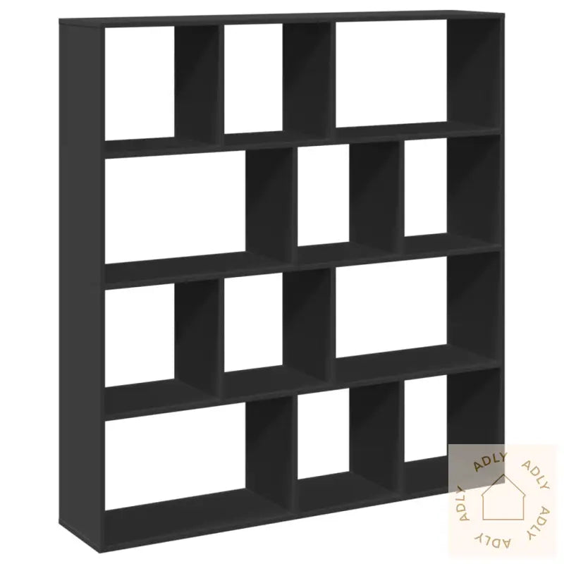 Bokhylle Svart 132X29X141,5 Cm Konstruert Tre