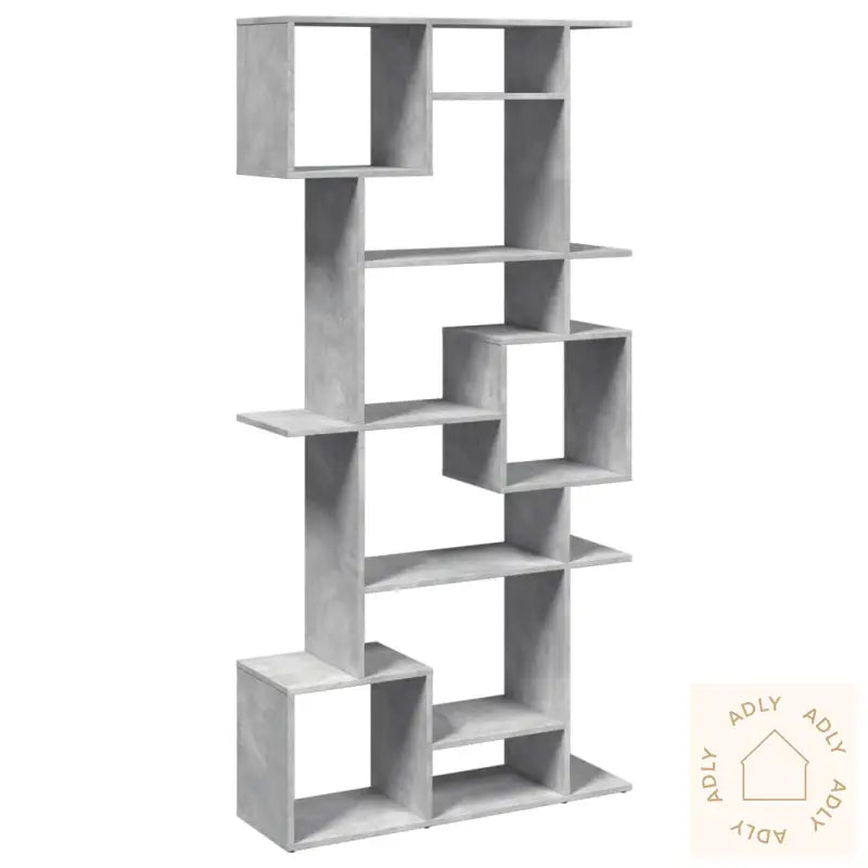 Bokhylle Betonggrå 92X29X188 Cm Konstruert Tre