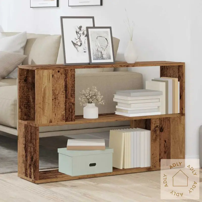 Bokhylle Gammelt Tre 100X24X63 Cm Konstruert Tre