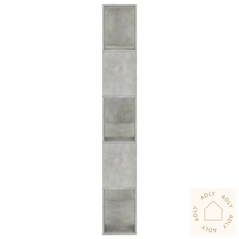 Bokhylle/Romdeler Betonggrå 80X24X159 Cm Konstruert Tre