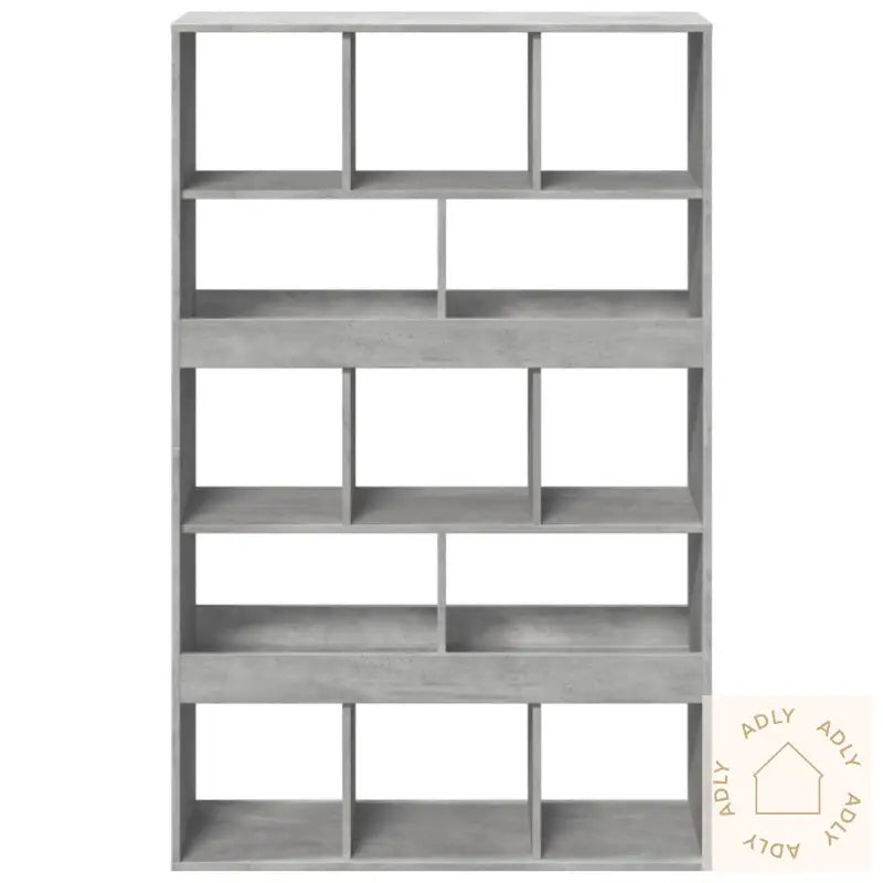 Bokhylle Betonggrå 100X33X156,5 Cm Konstruert Tre