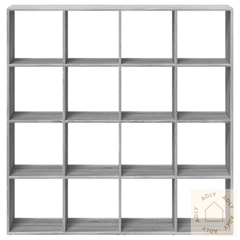 Bokhylle Grå Sonoma 137,5X29X137,5 Cm Konstruert Tre