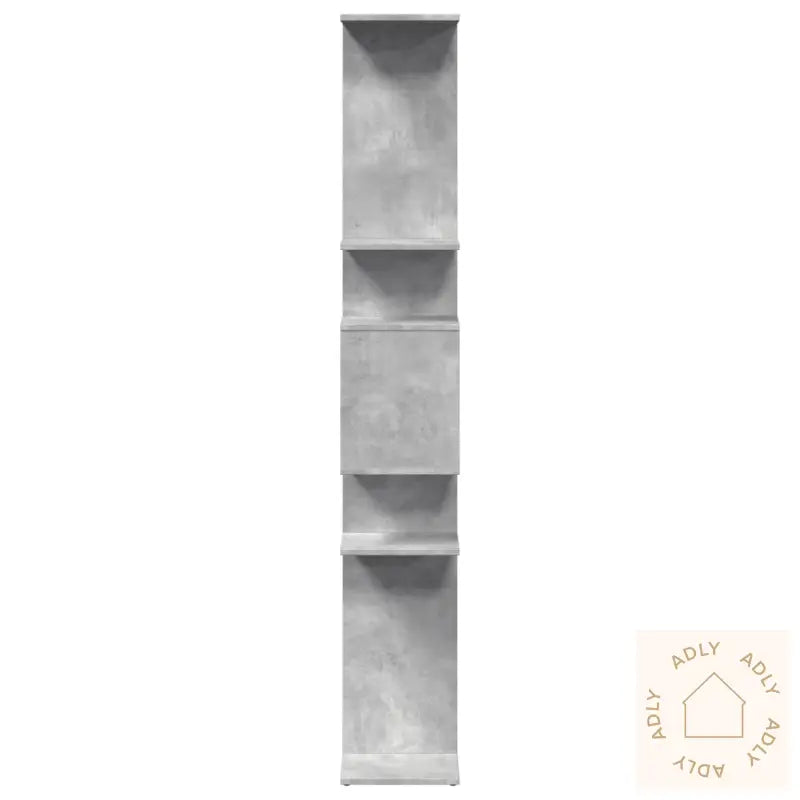 Bokhylle Betonggrå 92X29X188 Cm Konstruert Tre