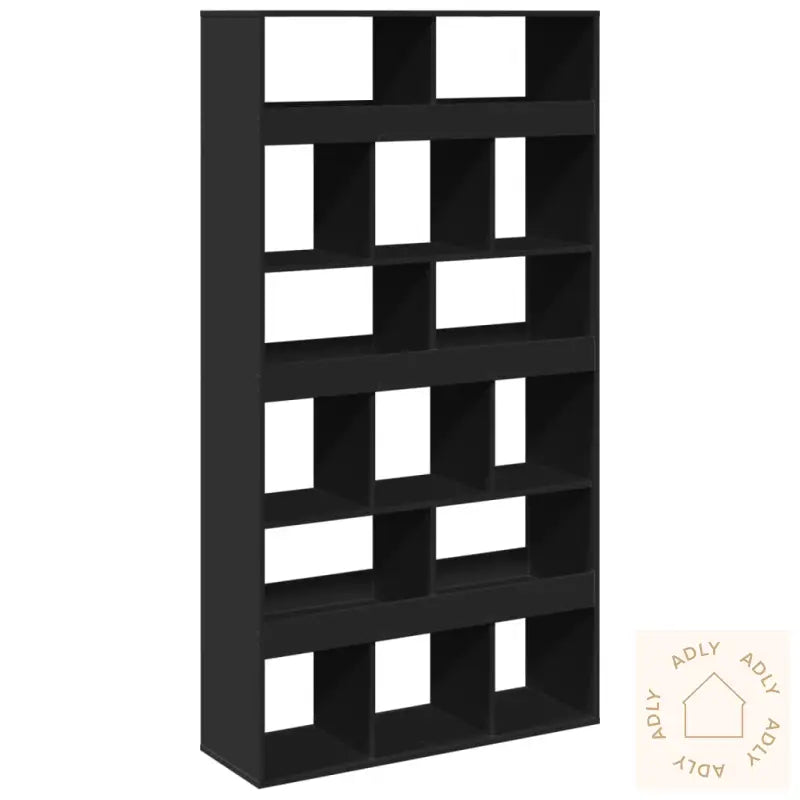 Bokhylle Svart 100X33X187,5 Cm Konstruert Tre