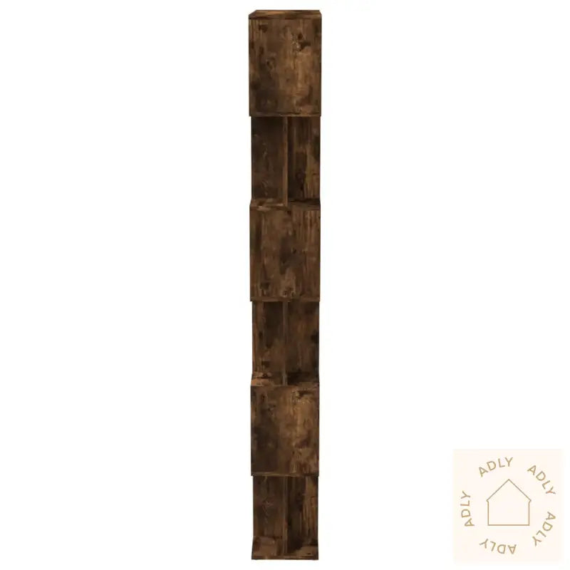Bokhylle/Romdeler Røkt Eik 80X24X192 Cm Konstruert Tre