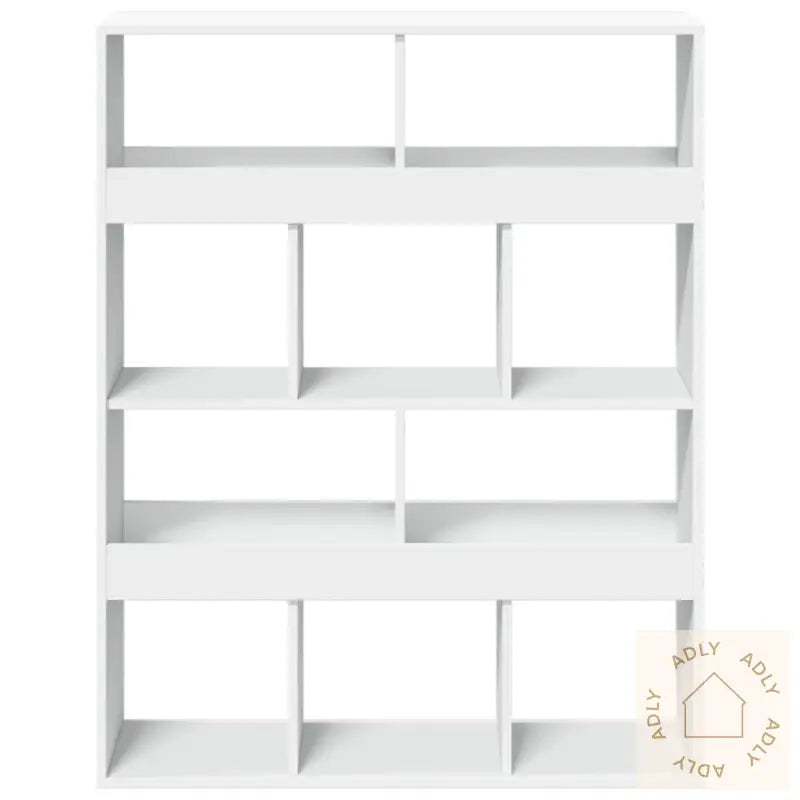 Bokhylle Hvit 100X33X125,5 Cm Konstruert Tre