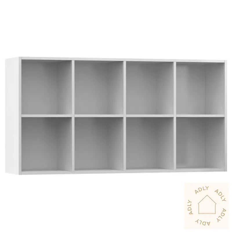 Bokhylle/Skjenk Høyglans Hvit 66X30X130 Cm Sponplate