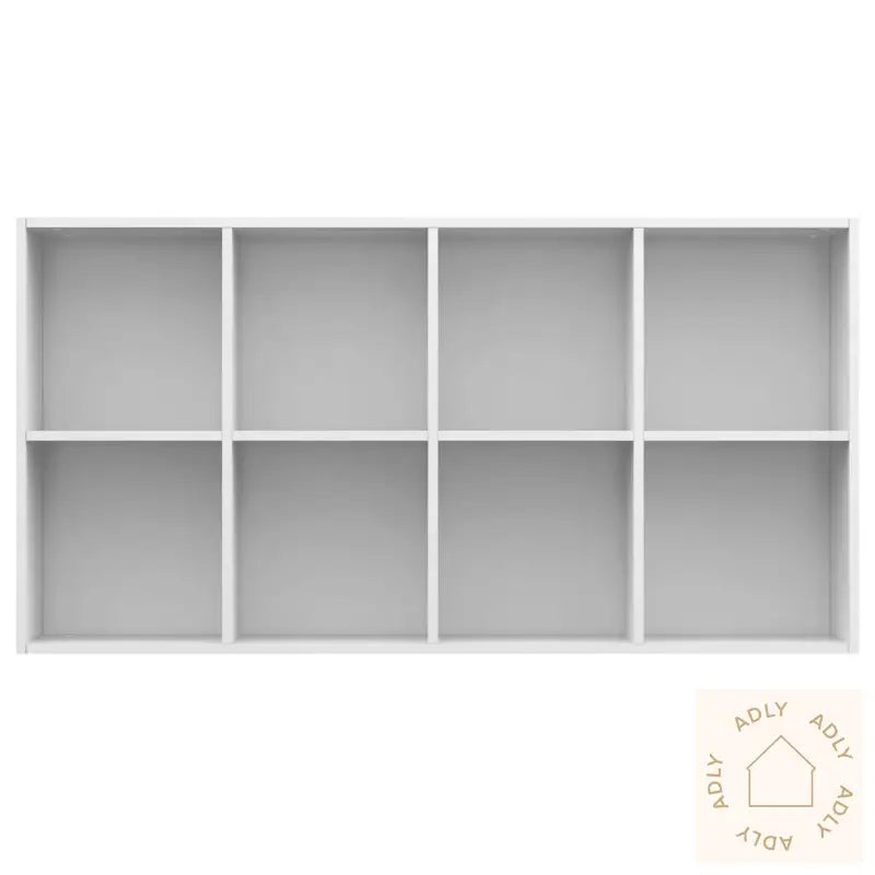 Bokhylle/Skjenk Høyglans Hvit 66X30X130 Cm Sponplate