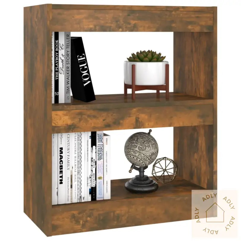 Bokhylle/Romdeler Røkt Eik 60X30X72 Cm