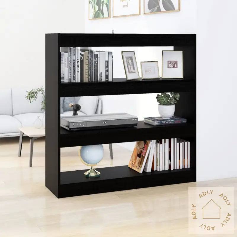 Bokhylle/Romdeler Svart 100X30X103 Cm