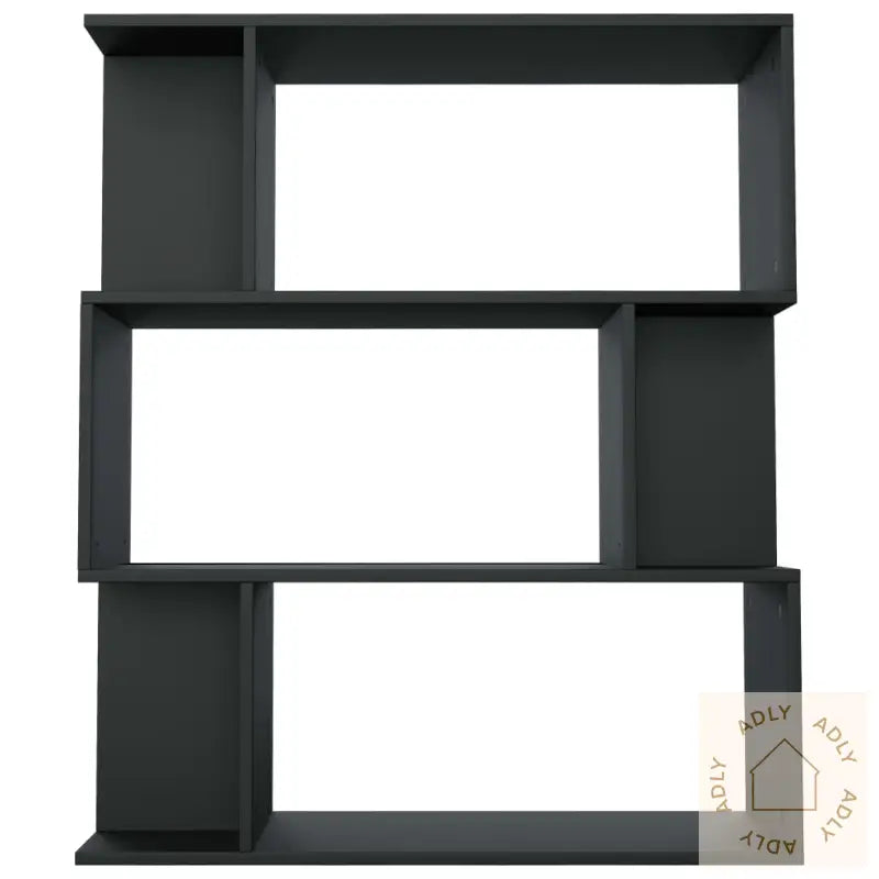 Bokhylle/Romdeler Svart 80X24X96 Cm Konstruert Tre