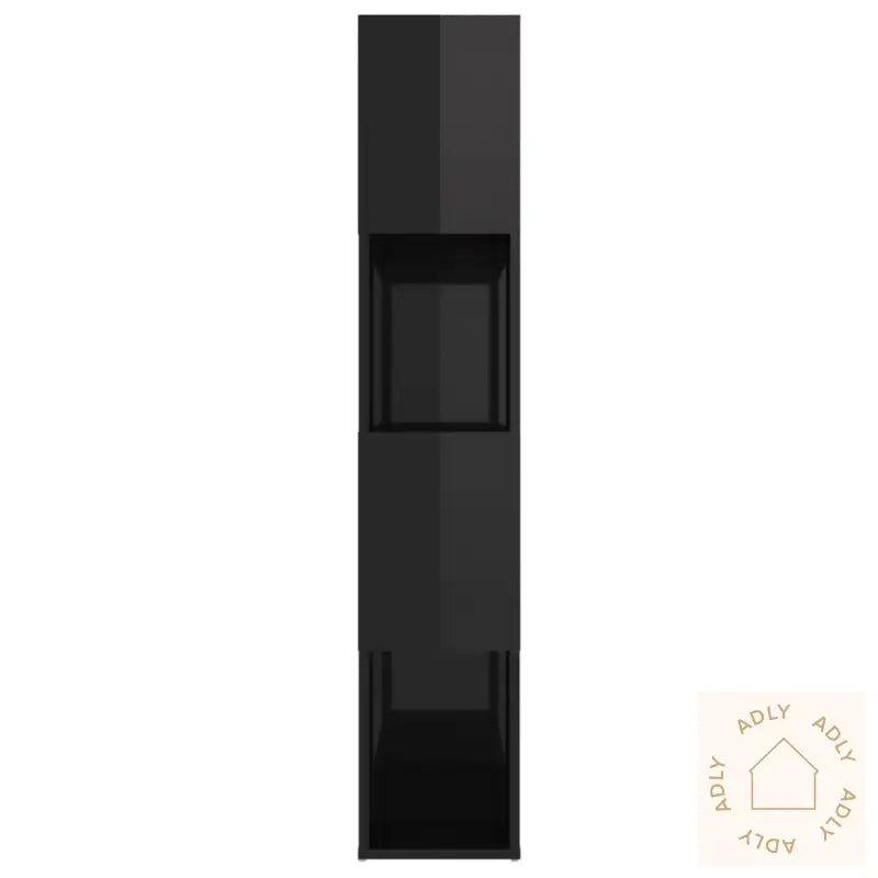 Bokhylle/Romdeler Høyglans Svart 80X24X124,5 Cm