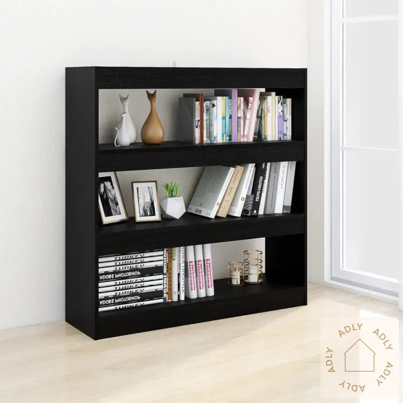 Bokhylle/Romdeler Svart 100X30X103 Cm