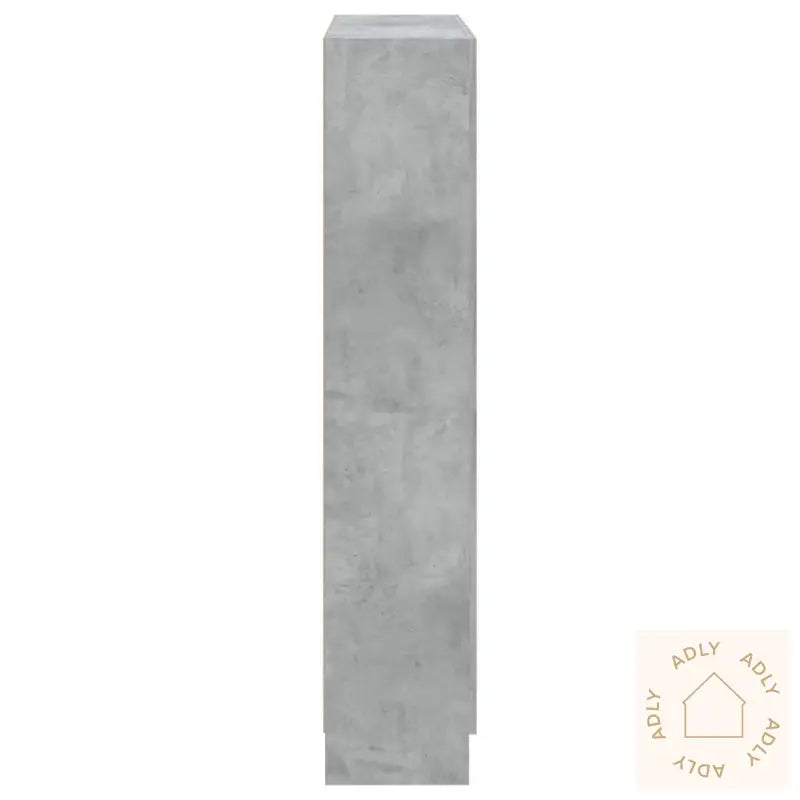 Bokhylle Betonggrå 82,5X30,5X150 Cm Konstruert Tre