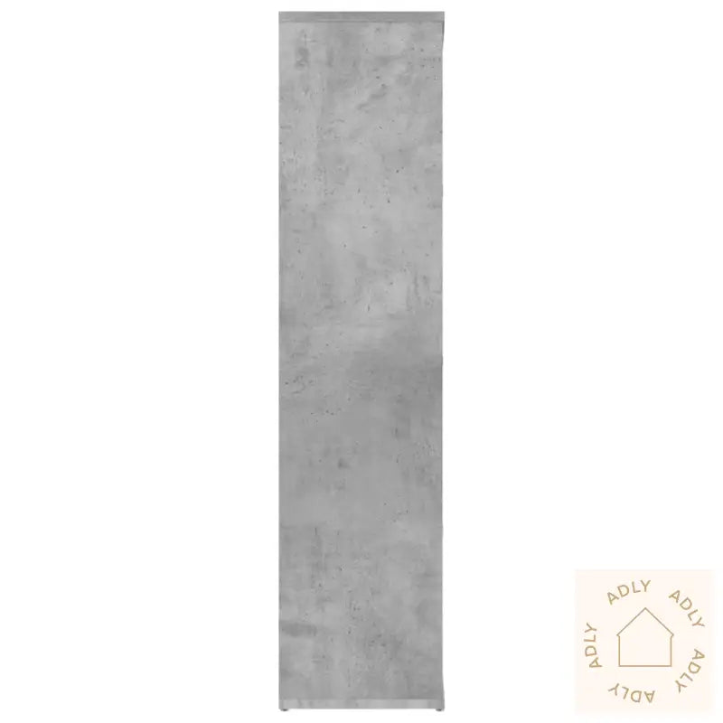 Bokhylle Betonggrå 50X25X106 Cm Konstruert Tre